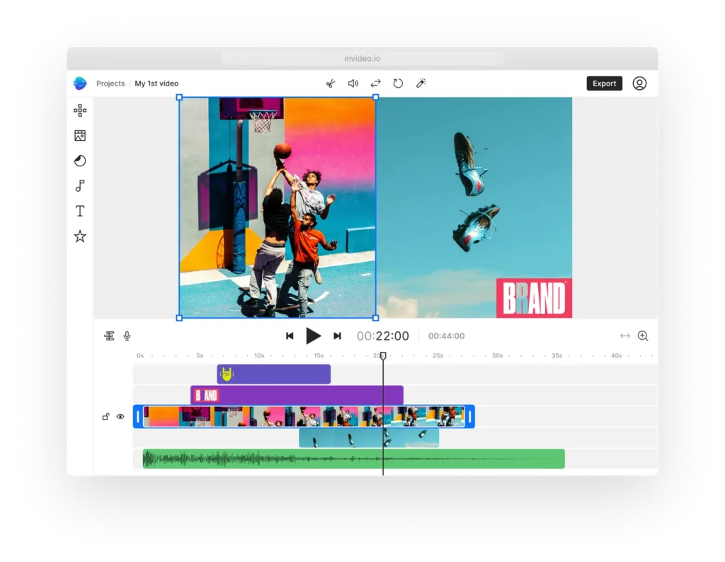 Invideo ai INTERFACE first video free