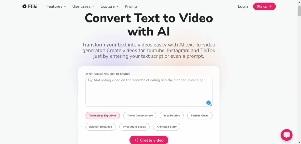 fliki-free-method-text-to-video