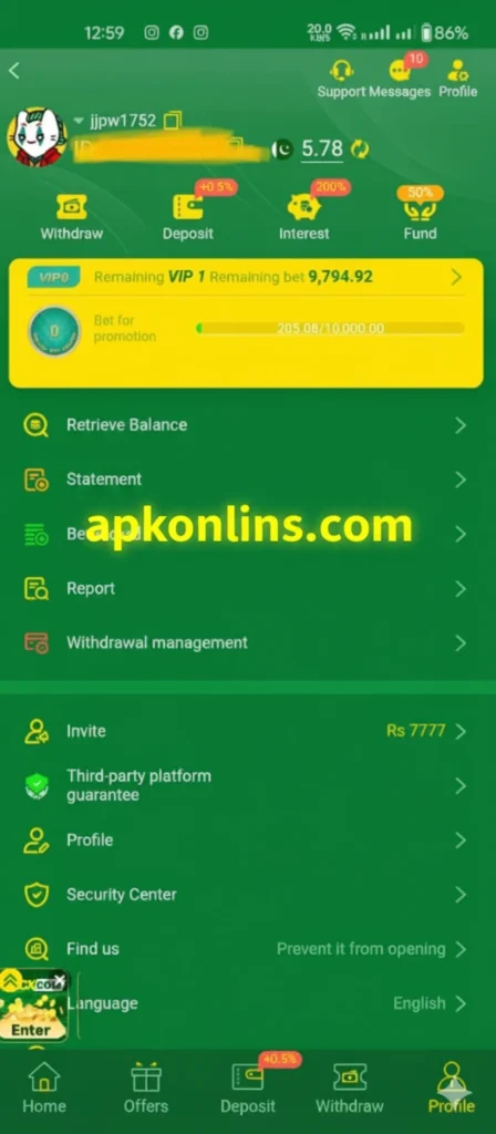 screenshot BET939 Game