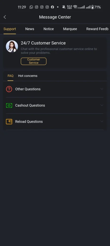 Support team screenshot jj804 game