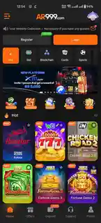 Ar999 Game Interface screenshot