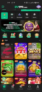 BV999 Game APK Interface