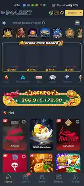 P44 Bet Game Interface