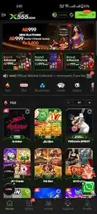 X555 Game Interface Screenshot